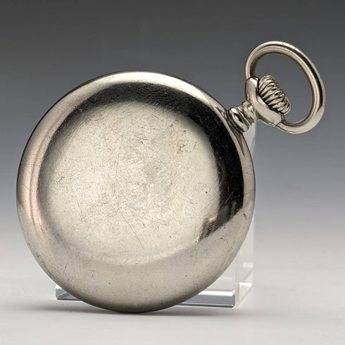 1914 年左右古董真力時合金錶殼懷錶做工精良