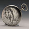Around 1910 Antique Ulysse Nardin pocket watch Wild beast engraving Silver hunter case Works well