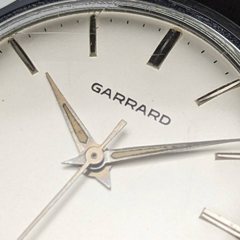 英國復古 Garrard 機械腕錶金屬錶殼做工不錯