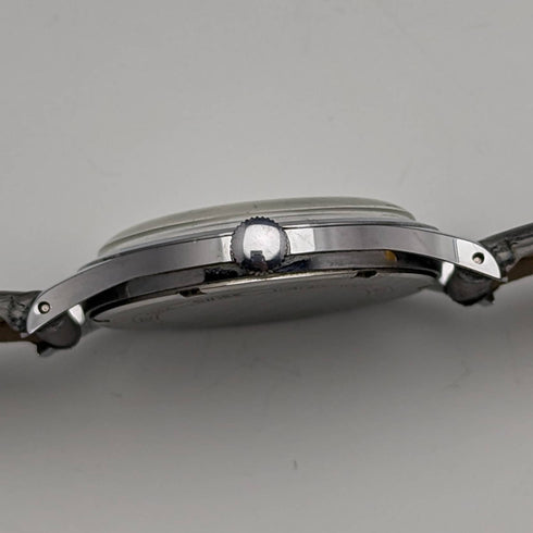 英國復古 Garrard 機械腕錶金屬錶殼做工不錯