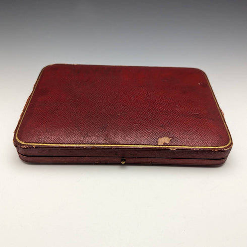 1907年 英国アンティーク 純銀製ティースプーン6本&シュガートングセット ケース入り James Dixon