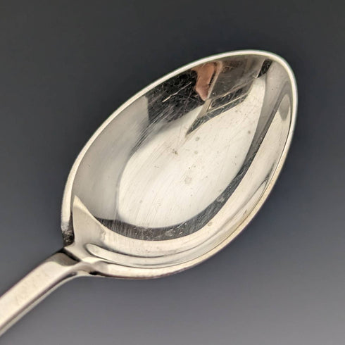 1907年 英国アンティーク 純銀製ティースプーン6本&シュガートングセット ケース入り James Dixon