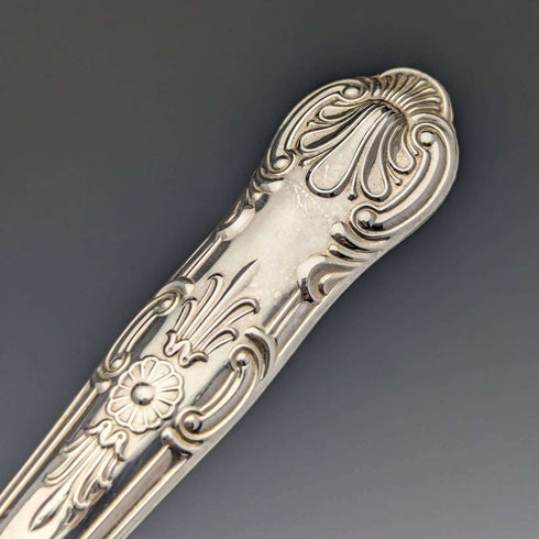 1975 British vintage sterling silver handle table cutlery 6 pair set in case