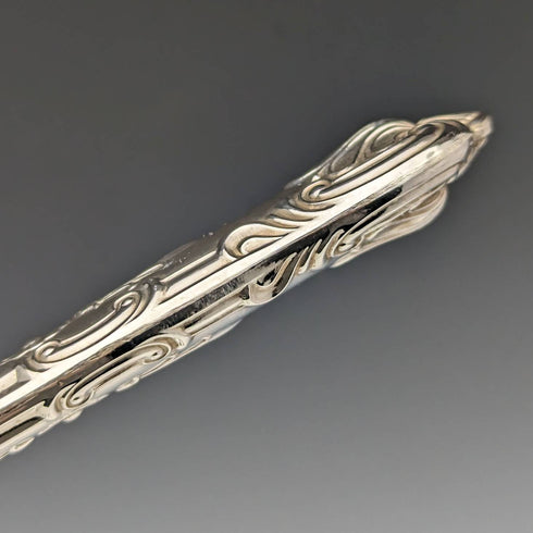 1975 British vintage sterling silver handle table cutlery 6 pair set in case