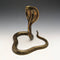 Antique Cobra Shaped Brass Pocket Watch Holder Display Stand Height 15cm
