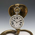Antique Cobra Shaped Brass Pocket Watch Holder Display Stand Height 15cm