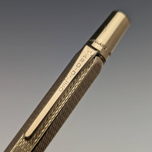 英国ヴィンテージ ヤード・オ・レッド ロールドゴールド製 ヘキサゴン 推進式ペンシル ケース入