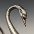 British Vintage Silver Plated Swan Toast Rack