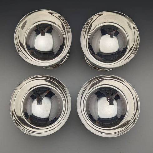 英国ヴィンテージ シルバープレート製 アイスクリームボウル 4個セット