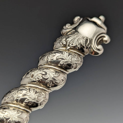 英国アンティーク ソリッドシルバーハンドル カトラリー6ペアセット MARTIN HALL