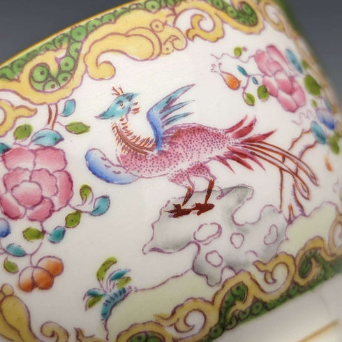 Early 20th Century British Minton Teacup Trio Cockatrice Green