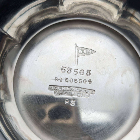 1918 British Antique Sterling Silver Large Teapot 731g Walker and Hall