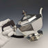1918 British Antique Sterling Silver Large Teapot 731g Walker and Hall