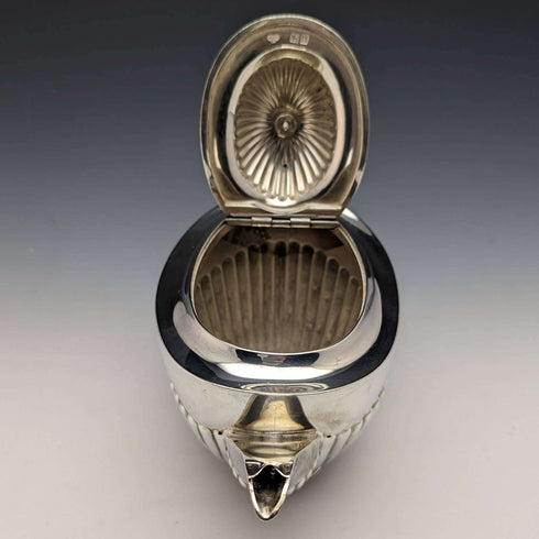 1902年 英国古董 纯银(925银)茶壶 508克 Goldsmiths&Silversmiths