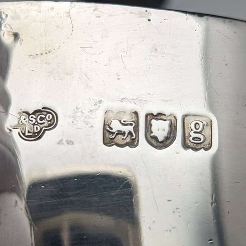 1902年 英国古董 纯银(925银)茶壶 508克 Goldsmiths&Silversmiths