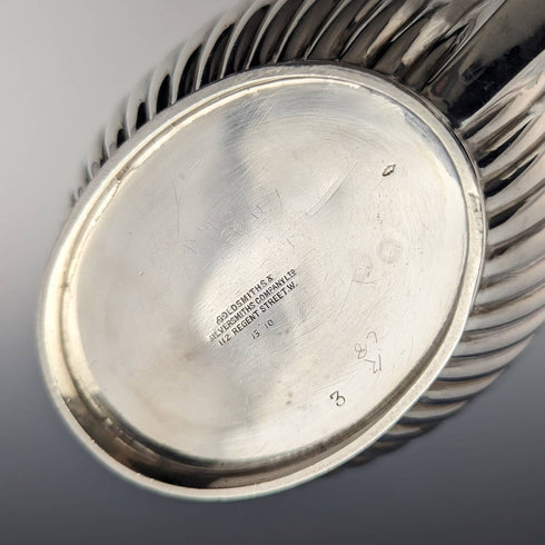 1902年 英国アンティーク 純銀(925シルバー) ティーポット 508g Goldsmiths&Silversmiths