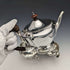 Juego de 3 piezas de tetera de soltero de plata esterlina (plata 925) antigua inglesa de 1917, 606 g en total, Henry Matthews