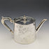1870s British antique silver plated drum teapot 669g