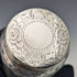 1863 British Antique Sterling Silver Lid Glass Vessel Set of 3 Pittway Brothers