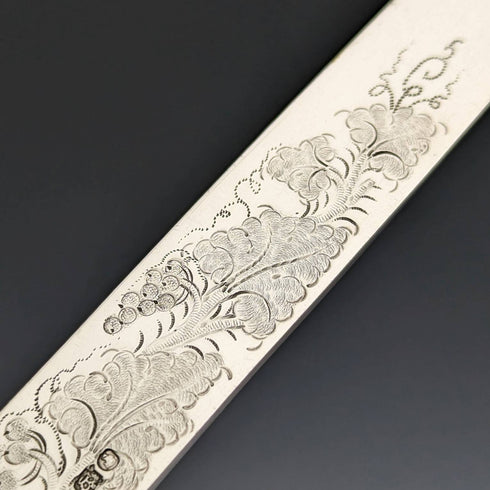 1856年 英国アンティーク 純銀製カトラリー6ペアセット 箱入り Harrison Brothers