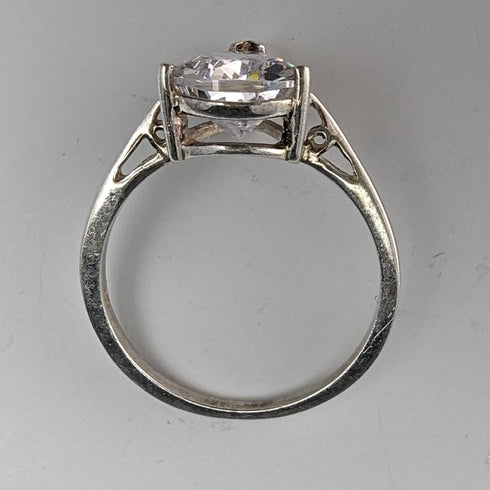 Vintage Jewellery 水滴氧化鋯純銀戒指