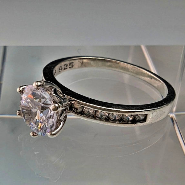 復古首飾氧化鋯純銀戒指