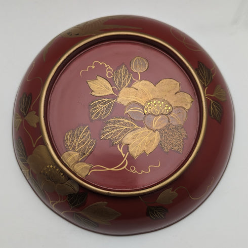 日本アンティーク 明治期 京都 漆器 蓋付き汁椀 5組セット