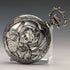 Antique Swiss made unsigned pocket watch with embossed silver plate case works well
