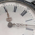 Antique Swiss made unsigned pocket watch with embossed silver plate case works well