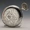 Around 1910 Antique Omega pocket watch Flower engraving Silver side hunter case Works well