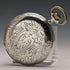 Around 1910 Antique Omega pocket watch Flower engraving Silver side hunter case Works well