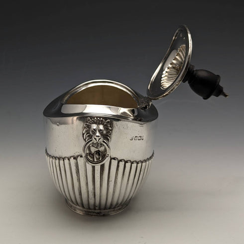 1898年 英国アンティーク 純銀製ティーキャディー 220g John and William Deakin