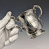 1862 British Antique Sterling Silver Double Handle Mug Cup 169g Barnard
