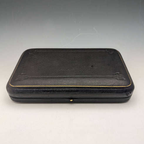 1900年頃 英国アンティーク シルバープレート製 ソルトディッシュ&スプーン6ペアセット ケース入り