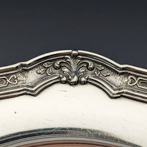 1900頃 米国アンティーク 純銀製 サイドプレートペア 計366g