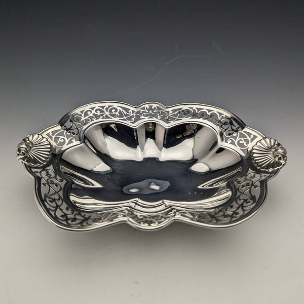 1902 年英國古董純銀盤子 141 克哈里森兄弟