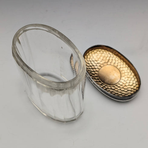 1910 年左右英國古董純銀蓋玻璃瓶 4 件套 Percy Whitehouse