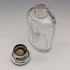 Around 1910 British Antique Pure Silver Lid Glass Bottle Set of 4 Percy Whitehouse