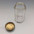 Around 1910 British Antique Pure Silver Lid Glass Bottle Set of 4 Percy Whitehouse