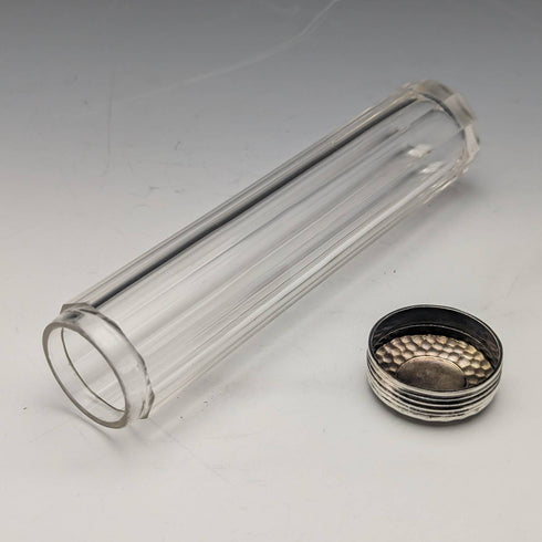 1910 年左右英國古董純銀蓋玻璃瓶 4 件套 Percy Whitehouse