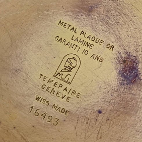 Antique Swiss LANCO pocket watch thin gold plate case works well