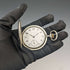 Antique Swiss GLOBE pocket watch relief engraving silver side hunter case works well