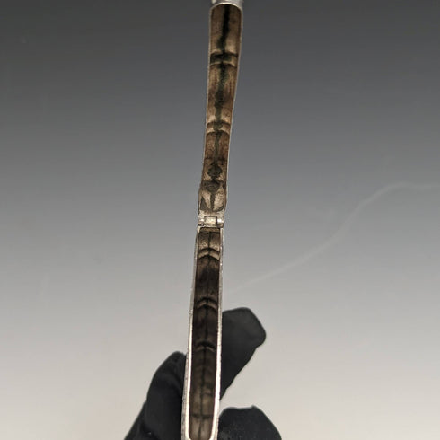 1872 British antique sterling silver card case 50g GEORGE UNITE