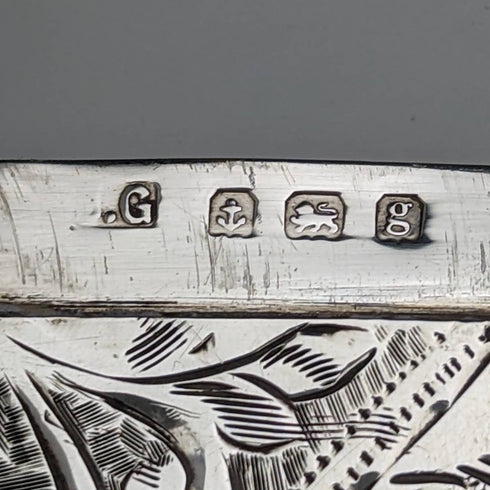 1906年 英国アンティーク 純銀製カードケース 62g Joseph Gloster