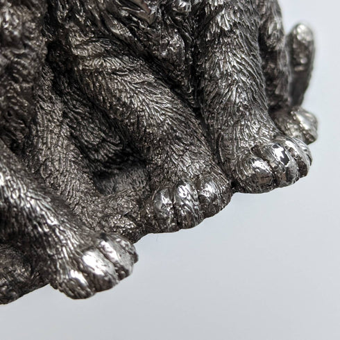 英國鄉村藝術家兩隻小貓純銀雕塑雕像