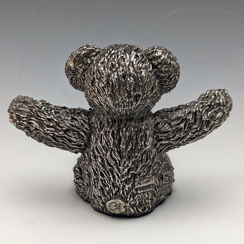 英国 カントリーアーティスト社 テディベア 純銀張り彫刻 フィギュリン