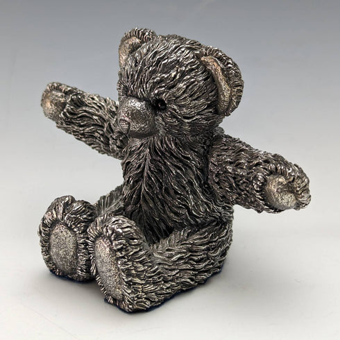 英国 カントリーアーティスト社 テディベア 純銀張り彫刻 フィギュリン