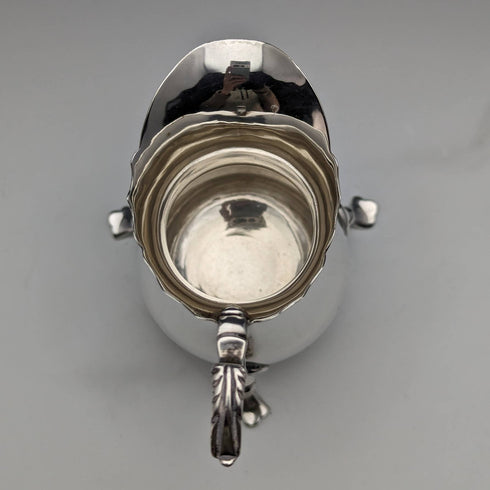 1908 British Antique Sterling Silver Cream Jug 84g George Unite