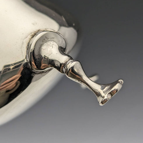 1908 British Antique Sterling Silver Cream Jug 84g George Unite