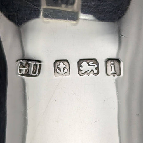 1908 British Antique Sterling Silver Cream Jug 84g George Unite